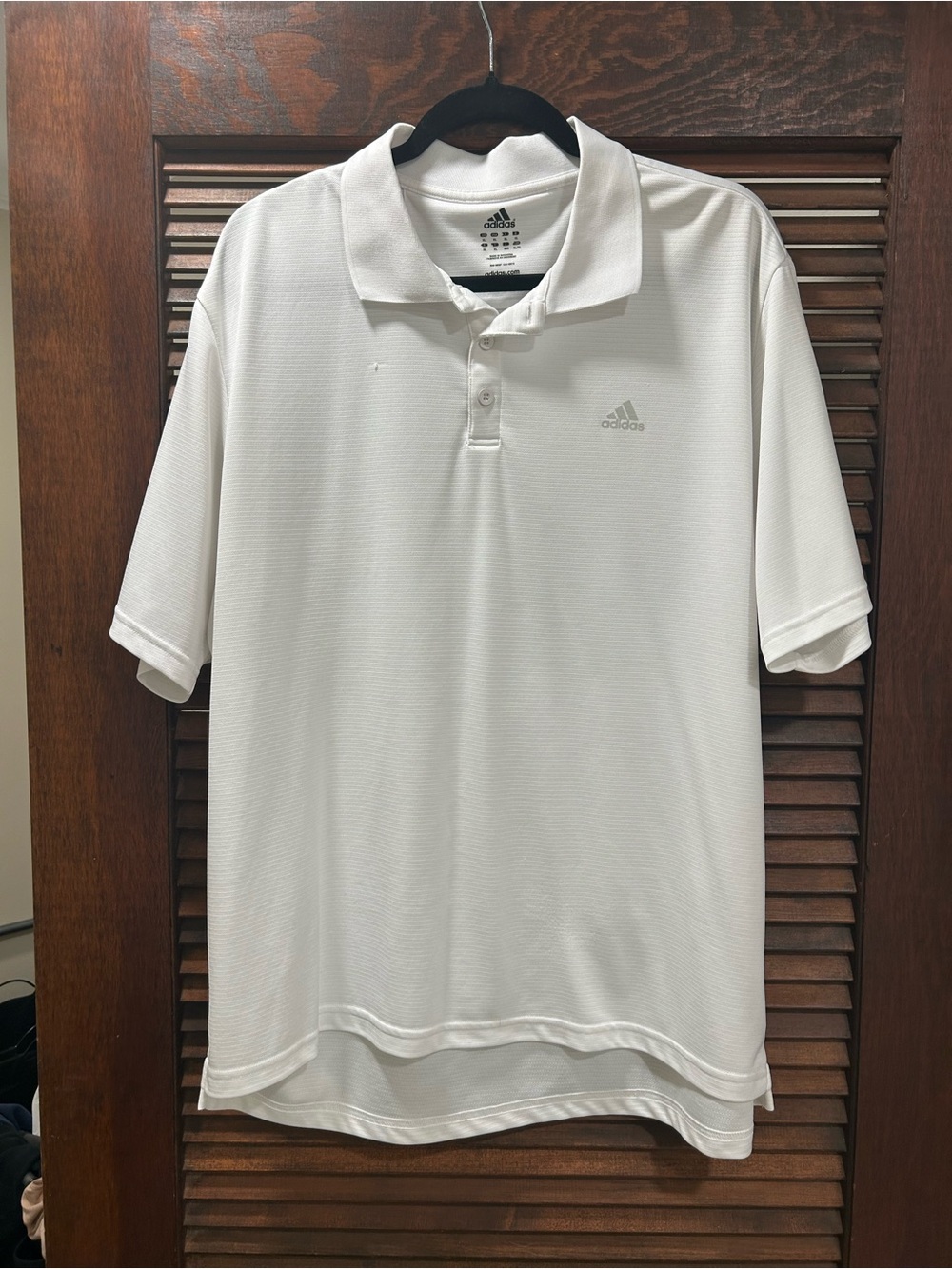 adidas Men’s White Polo - Performance Logo
